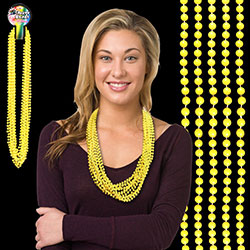33″ 7mm Prop 65 Mardi Gras Beads